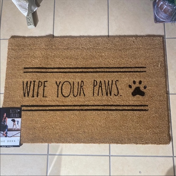 **SOLD on Mercari** Rae Dunn "WIPE YOUR PAWS"